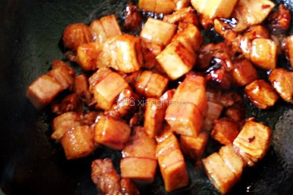 红烧肉烧苹果的做法图解5