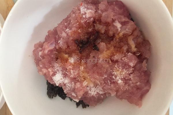 木耳鸡蛋蒸肉饼的做法图解3