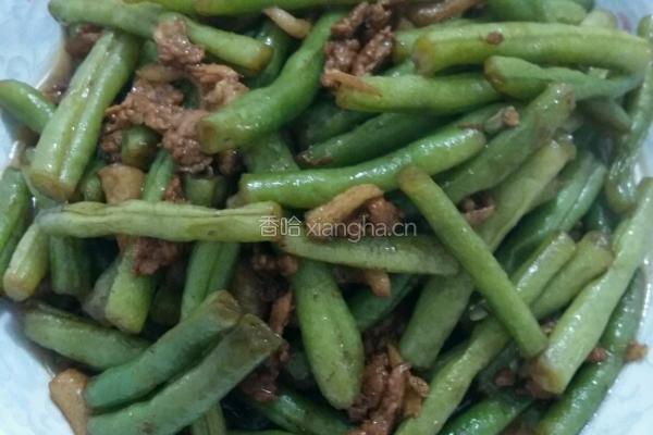 炒四季豆的做法图解4