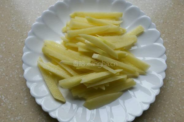茄子土豆条的做法图解2