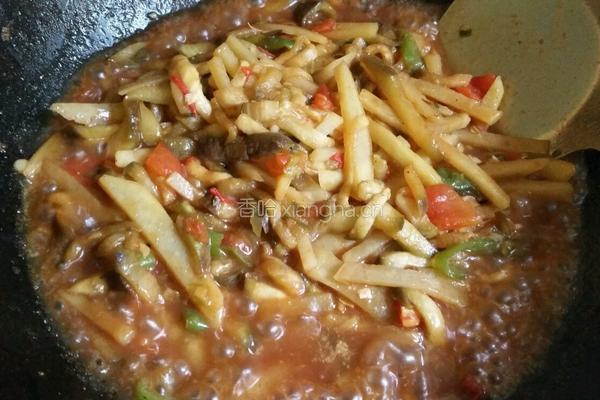 茄子土豆条的做法图解12