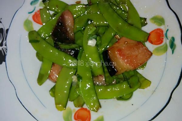 腊肉炒豌豆的做法图解7