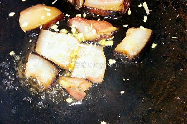 腊肉炒豌豆的做法图解4