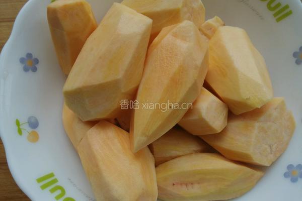 红薯糯米椰丝饼的做法图解1