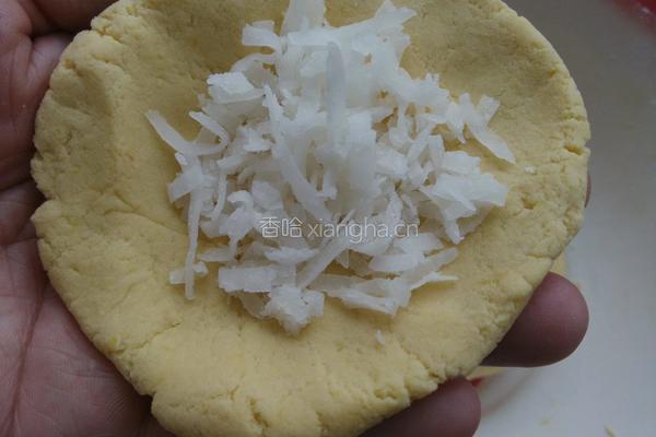 红薯糯米椰丝饼的做法图解7