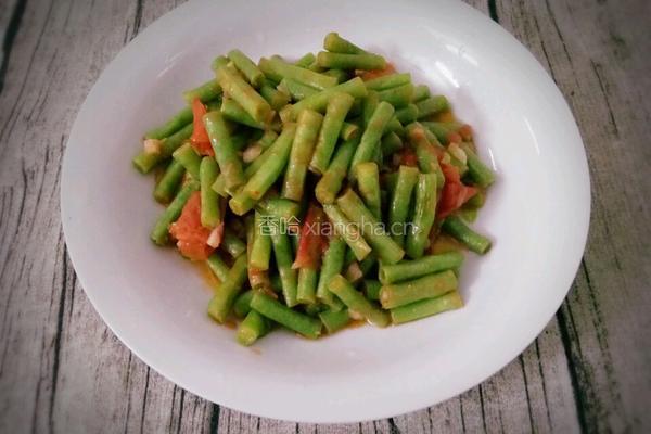 番茄炒豇豆的做法图解8
