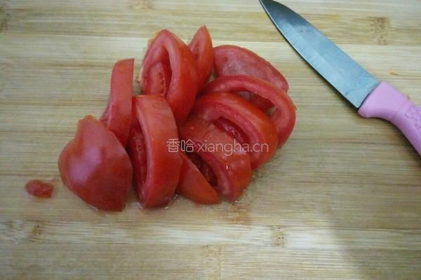 番茄炒豇豆的做法图解2