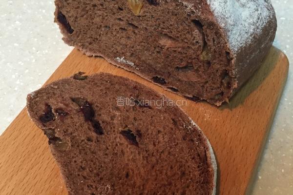 不加糖的可可干果面包