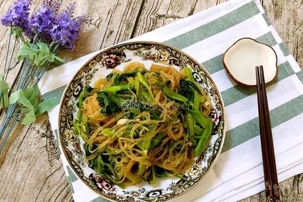 椒油菠菜拌粉丝的做法图解7
