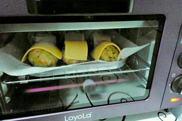 奶酪烤饭团的做法图解18