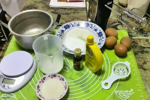 抹茶蛋糕6寸水浴法烤制的做法图解1