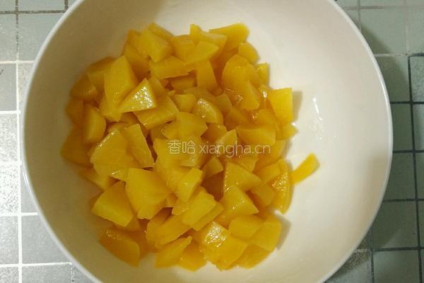 自制黄桃酸奶的做法图解5