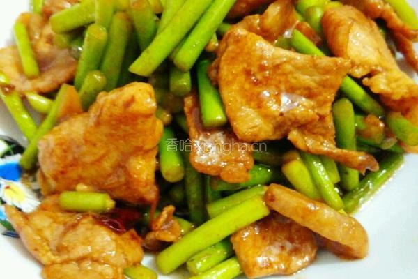 蒜薹炒肉片的做法图解8