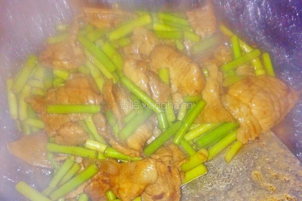蒜薹炒肉片的做法图解7