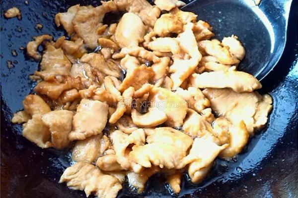 蚝油青笋熘鸡片的做法图解5