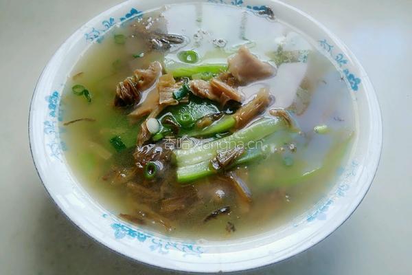 盐菜丝瓜汤的做法图解7