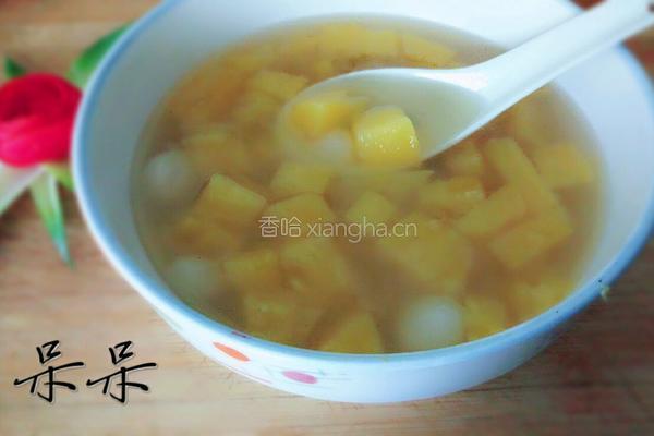 糯米圆子菠萝甜汤的做法图解8