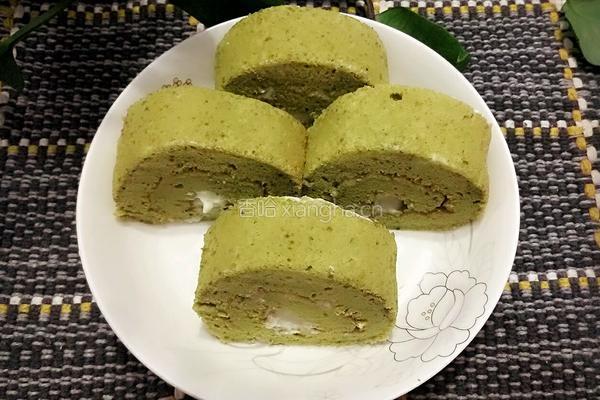 抹茶蛋糕卷的做法图解14