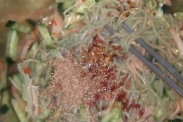 凉拌蔬菜面的做法图解5
