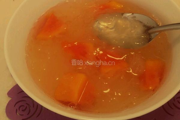 木瓜银耳羹的做法图解4