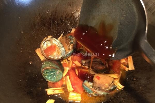 番茄焖鲍鱼的做法图解4