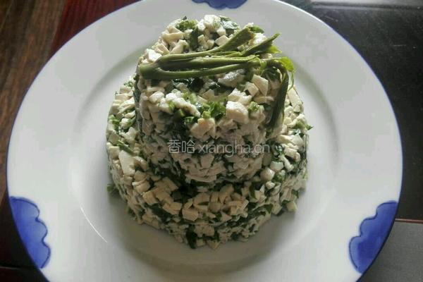 香椿拌豆腐的做法图解4