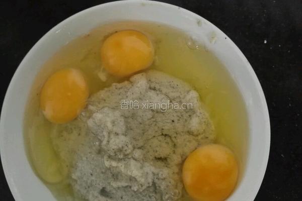 豆渣涨蛋的做法图解2