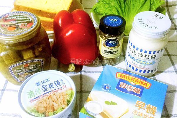 金枪鱼三明治的做法图解1