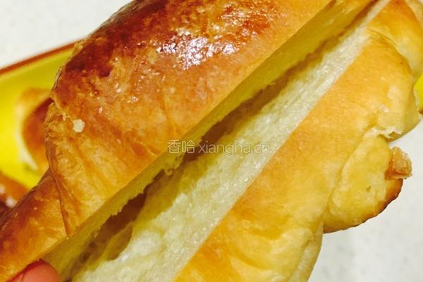 大嘴可颂——奶酪鸡蛋餐肉三明治的做法图解7