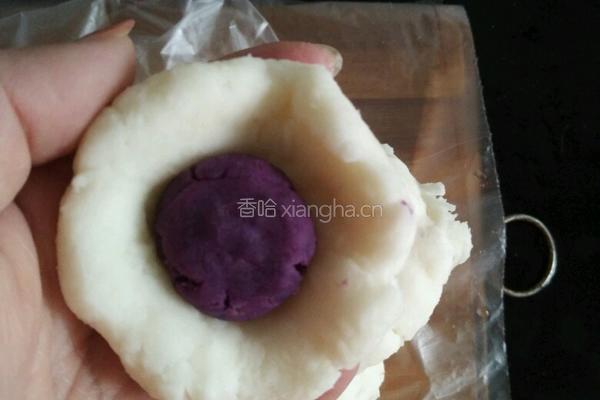 山药紫薯糕的做法图解5