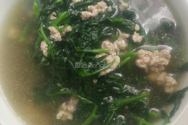 肉末野菜汤