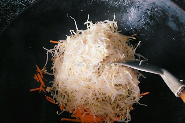 豆芽春卷的做法图解5