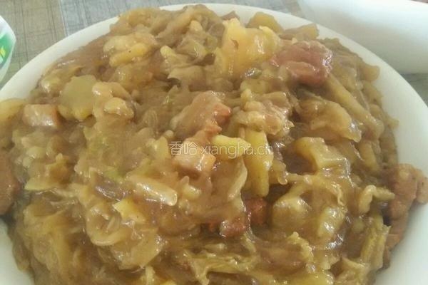 猪肉烩酸菜的做法图解7