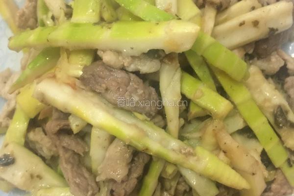 小春笋炒肉加咸菜的做法图解6