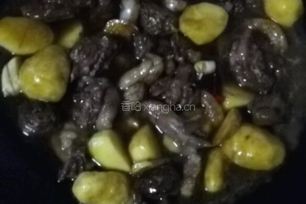 土豆炖鹅肉的做法图解6