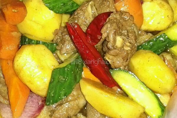 土豆炖鹅肉的做法图解8
