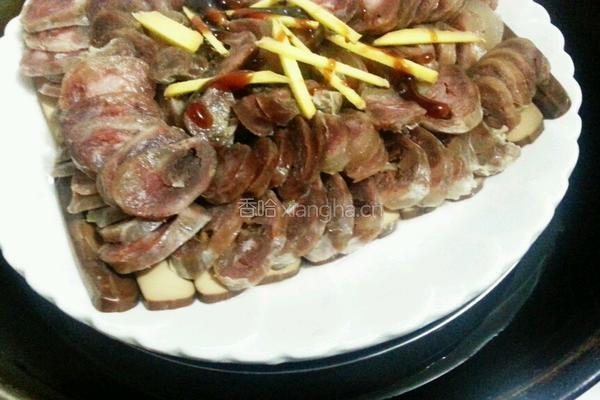 鸡蛋干蒸腊肠的做法图解5