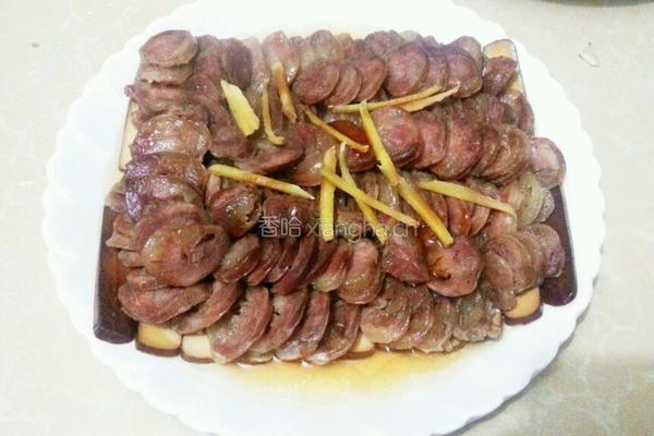 鸡蛋干蒸腊肠的做法图解6