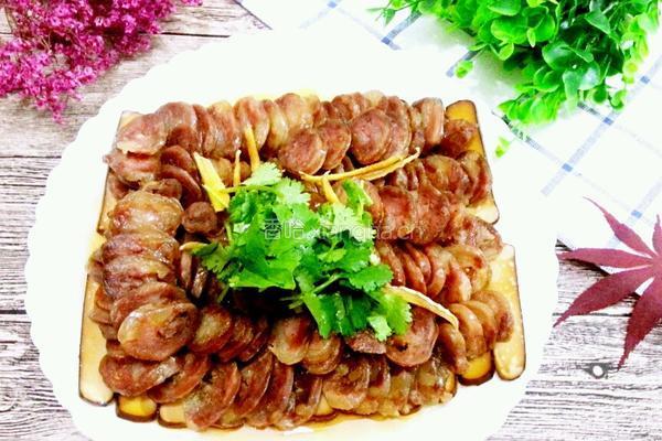 鸡蛋干蒸腊肠的做法图解7