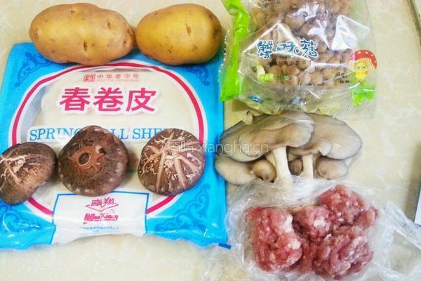 三丝春卷的做法图解1