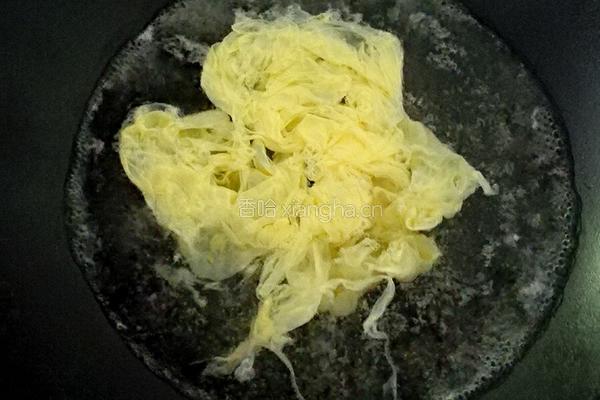 菊叶蛋汤的做法图解5