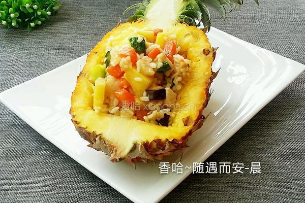 菠萝鸡丁炒饭的做法图解13