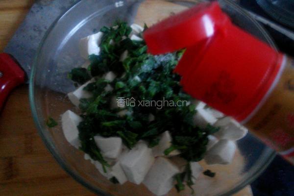 香椿拌豆腐的做法图解6