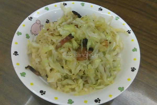 湖南熏腊肉炒包菜的做法图解9
