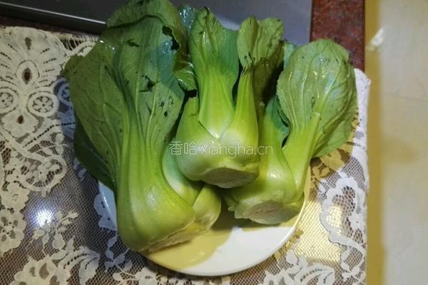 蒜香上海青的做法图解1