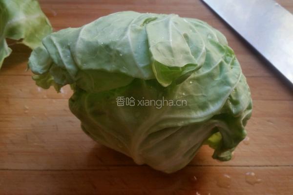 醋溜包菜的做法图解1