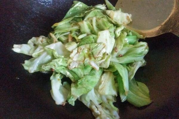 醋溜包菜的做法图解5