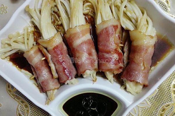 培根金針菇卷的做法图解8