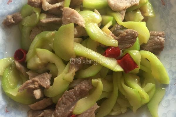 西葫芦小炒肉片的做法图解9