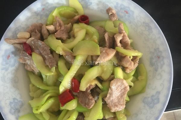 西葫芦小炒肉片的做法图解8